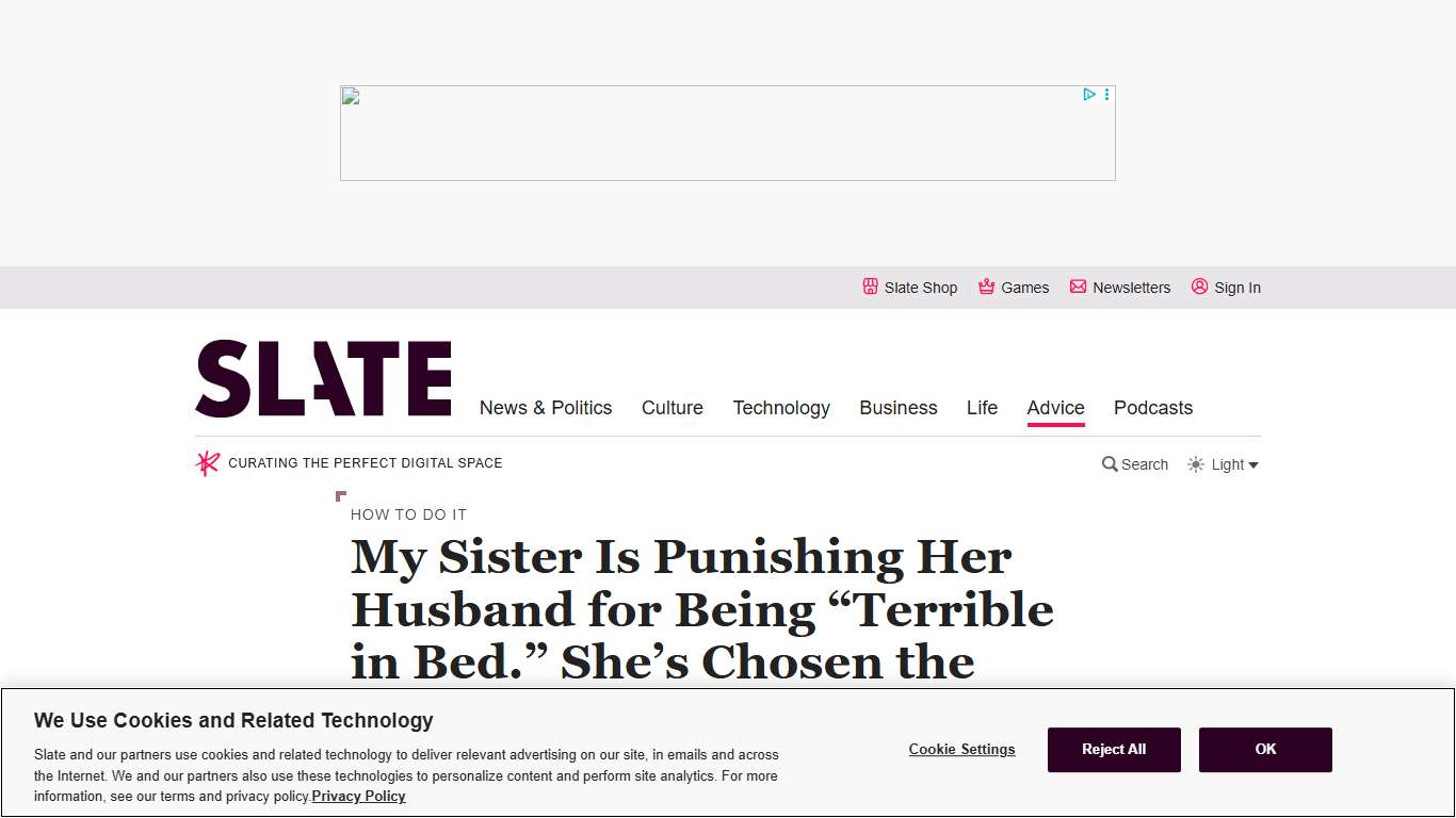 Sister sex advice: She's punishing her husband for being "terrible in bed" in the cruelest way.